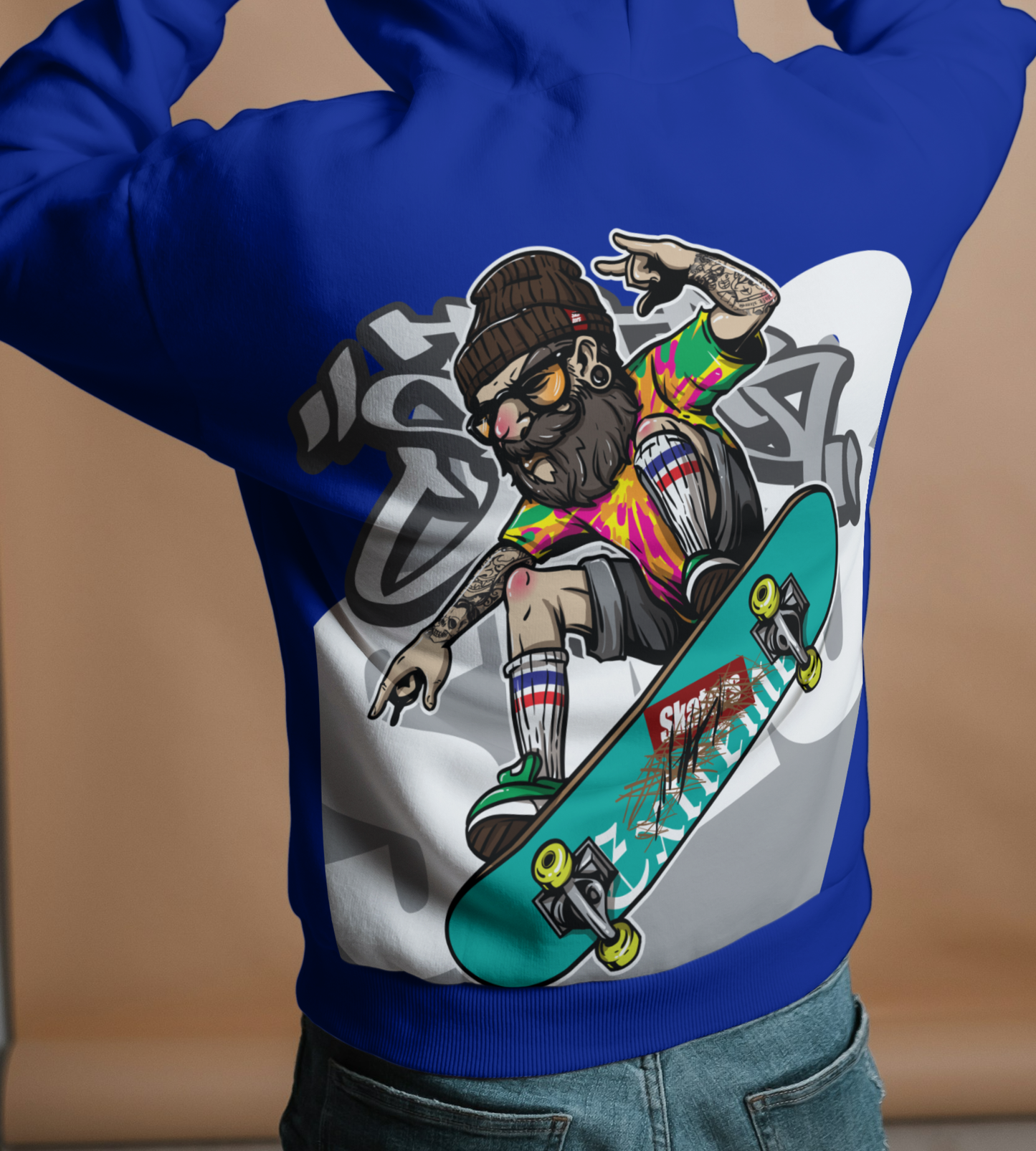 Urban Pop Skater Oversized Hoodie