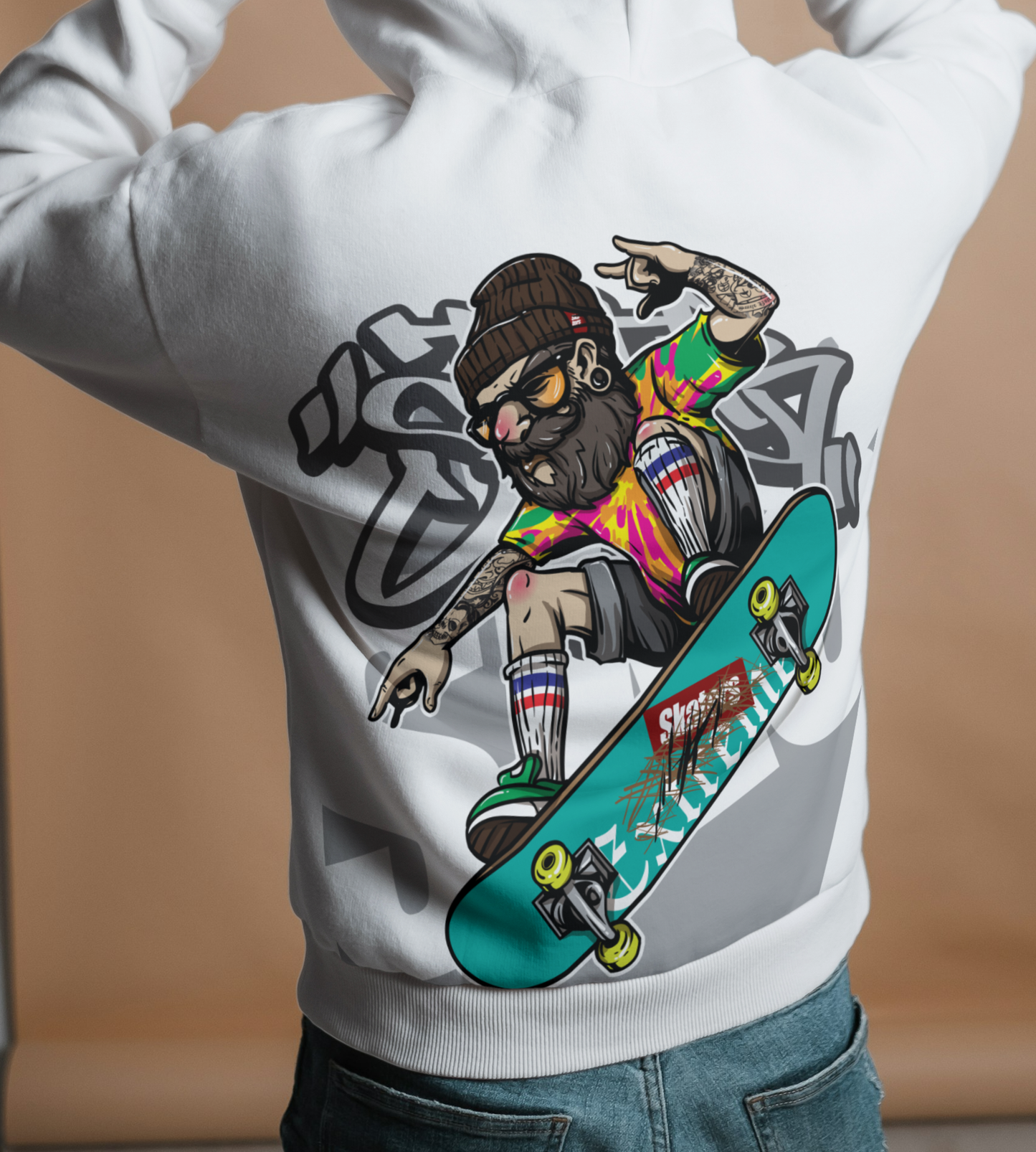 Urban Pop Skater Oversized Hoodie