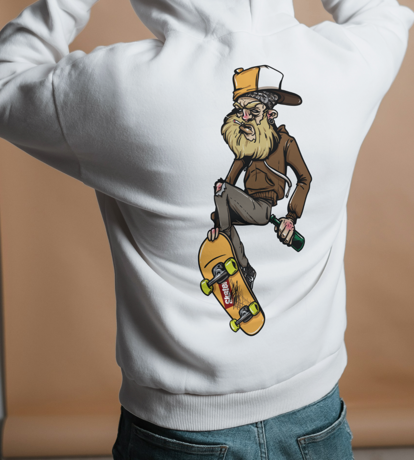 Urban Skater Graffiti Oversized Hoodie