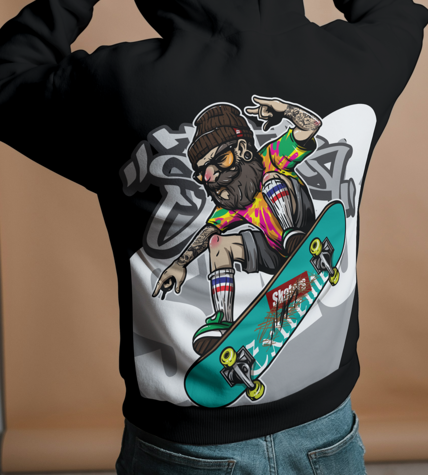 Urban Pop Skater Oversized Hoodie