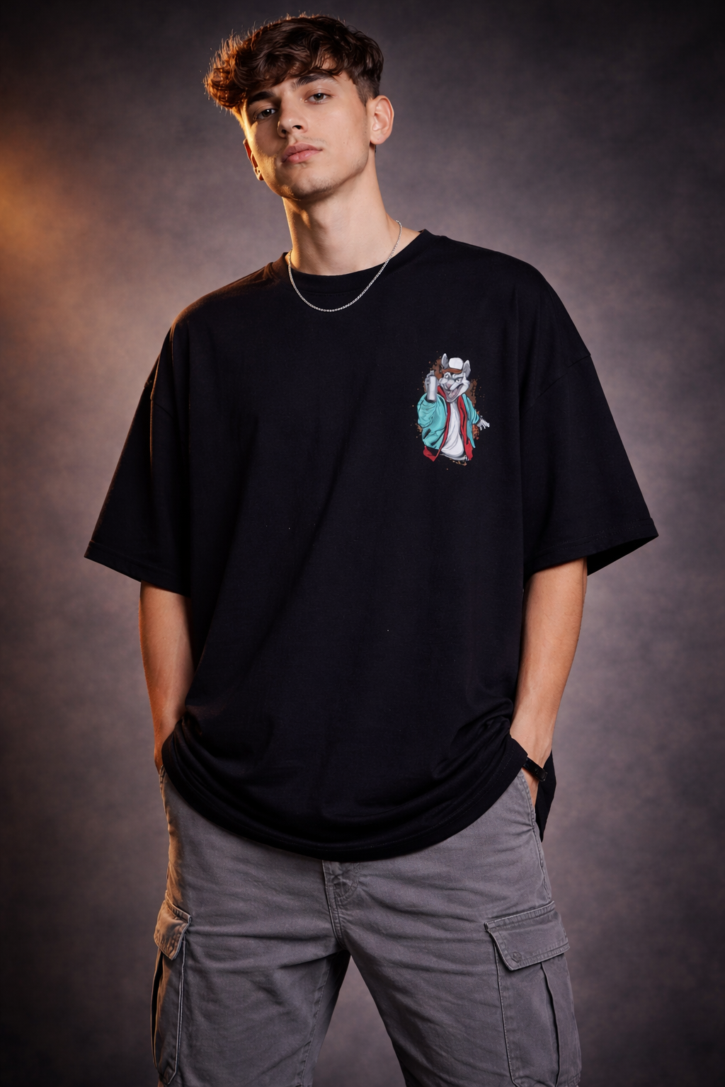 Noir Alpha – Oversized Tee Signature Fit