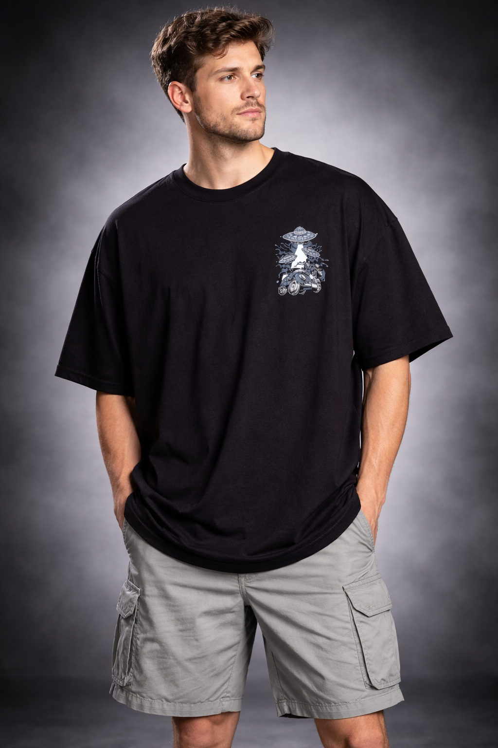 Abduction Run Oversized Tee Signature Fit