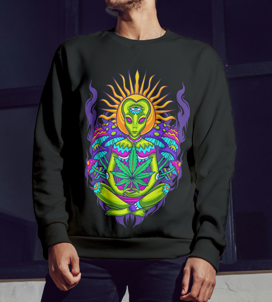 COSMIC BLOOM - Street Fleece Crewneck