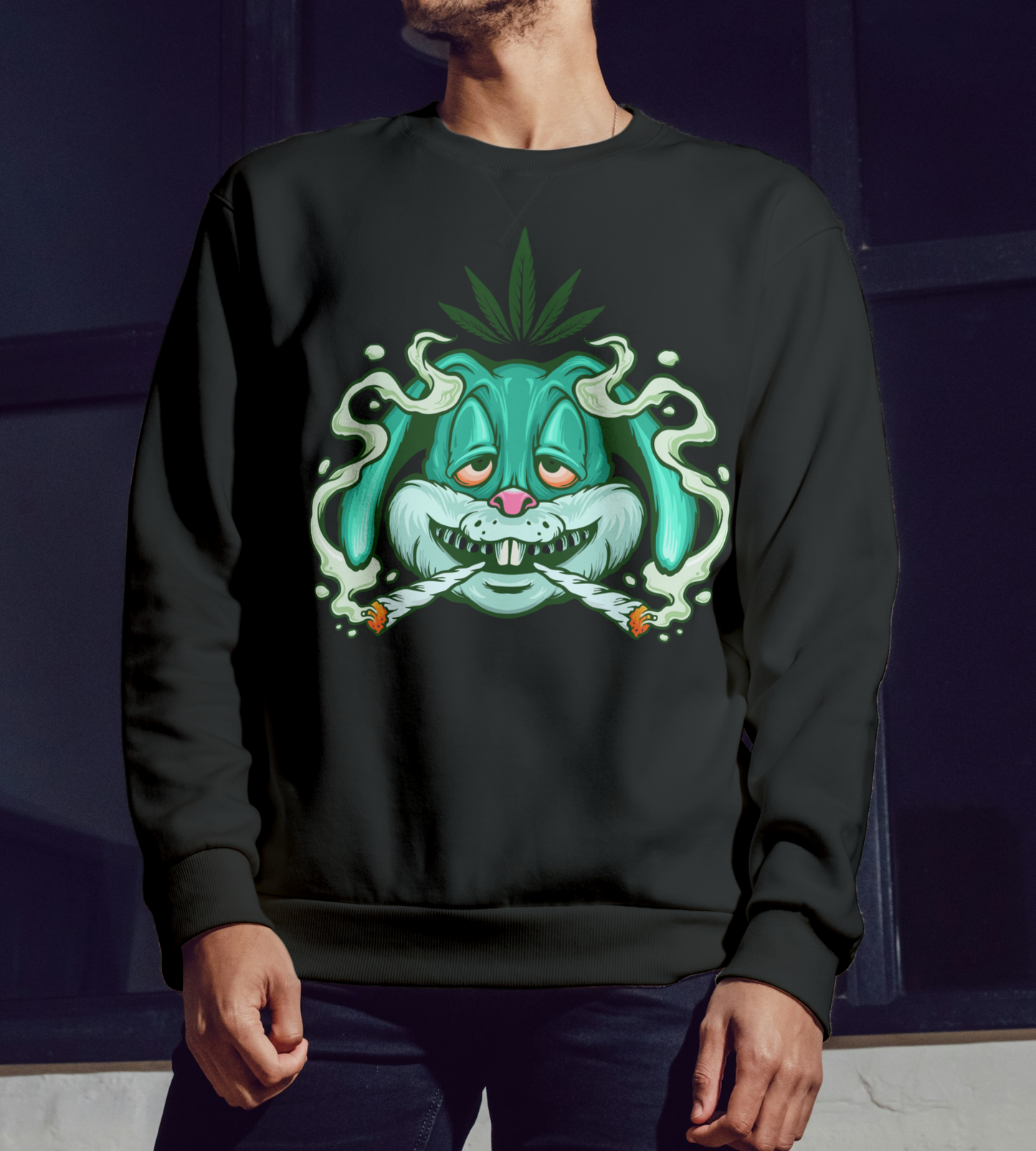 HIGH HARE - Trippy Street Fleece Crewneck